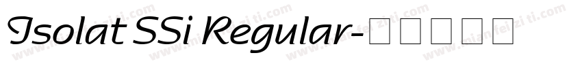 Isolat SSi Regular字体转换